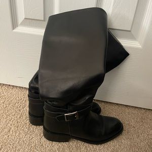 Black tall boots